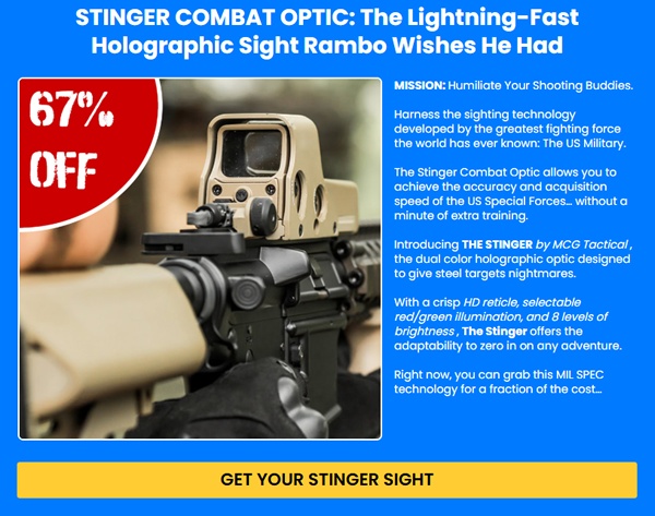 MCG Tactical Stinger Site Review: A Must-Have for Home Defense Kits